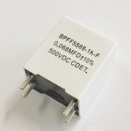 BPFF5S68-1K-F CDE 0.068uF ±10% 500VDC Film Capacitors 薄膜電容(含稅)【佑齊企業 iCmore】