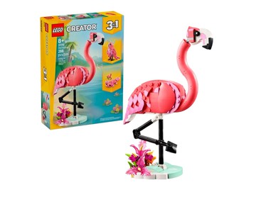 【LEGO 樂高】磚星球〡 31170 創意三合一系列 野生動物 粉紅紅鶴 Wild Animals: Pink Flamingo