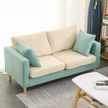 【免運】【多顏色選擇】北歐簡約布藝沙發客廳小沙發會客廳沙發書房休閒沙發簡易沙發雙人三人小沙發