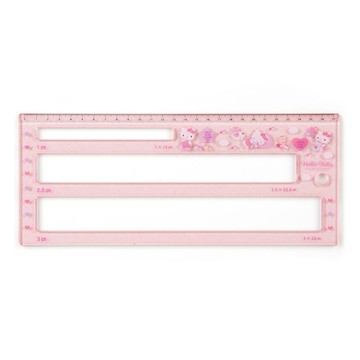 【震撼精品百貨】Hello Kitty 凱蒂貓~三麗鷗 造型尺-粉*06976