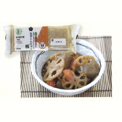 新・有機生芋板こんにゃく・広島原料 250g 