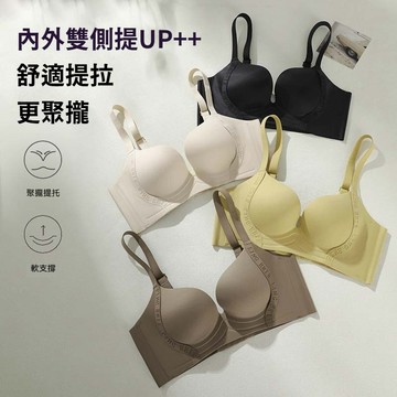 【現貨隔日到】 聚攏提拉內衣 小胸顯大 上托 舒適 無鋼圈 軟支撐