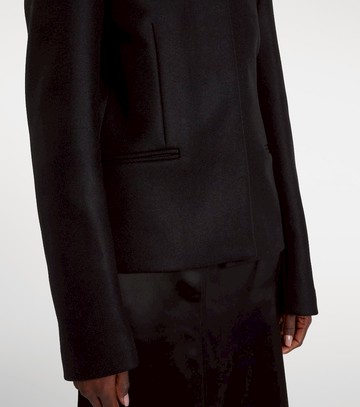 Toteme Shearling-trimmed wool-blend jacket