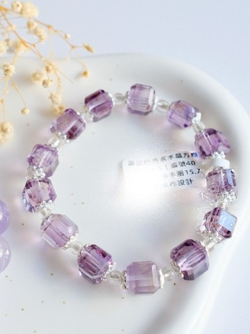 星芒丨九紫離火運丨卡崔娜星芒巴西紫水晶手串