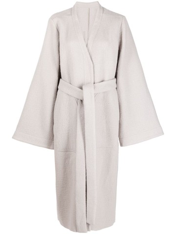 Rick Owens - Dagger layered wool coat - women - Virgin Wool - 38 - Grey