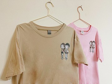 手繪紀念情侶T【客製化衣服】情侶T 衣服訂製 情侶紀念禮物