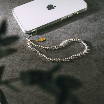 【純粹】原創水晶手機鍊(淺色系)_六種水晶可選