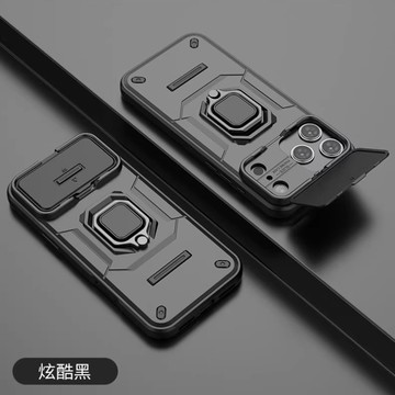 軍規防摔 軍規防摔 推窗護鏡   手機殼 適用iPhone 17 Air 16 15 14 13 Promax 保護殼