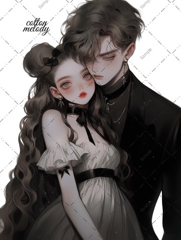 original sticker no.304 人物貼紙 原創貼紙 女孩貼紙 原創人物貼紙