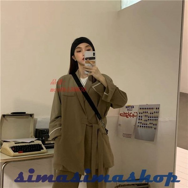 セットアップ レディース ジャケット パンツ 2点セット こなれ感