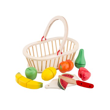 New Classic Toys 切切樂  水果籃 多色  1盒