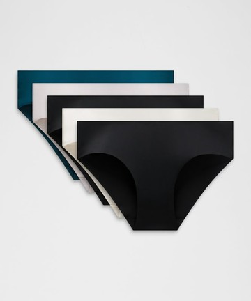 InvisiWear Mid-Rise Bikini Underwear 5 Pack Size Medium
