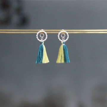 小行星流蘇系列 - 土星 - 925純銀手作耳環 銀飾 禮物 包裝