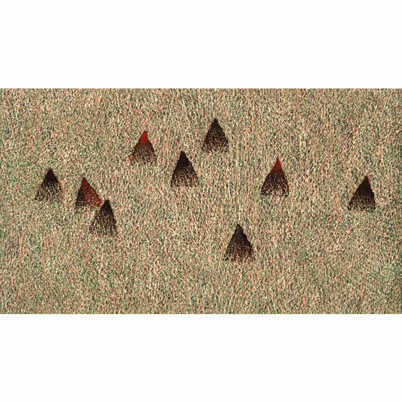 たけのこ 絵画 木版画 インテリア 筆塚稔尚 「遠い日のさがしもの-4 