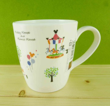 【震撼精品百貨】Micky Mouse 米奇/米妮  杯子-白樂園 震撼日式精品百貨