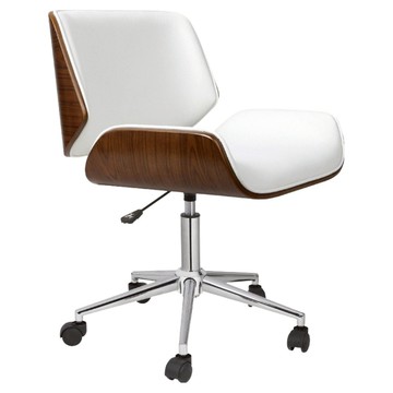 E-home Edgar 埃德加 可調式曲木電腦椅 KCH019A-wht  白色  56 x 54 x 76~88cm