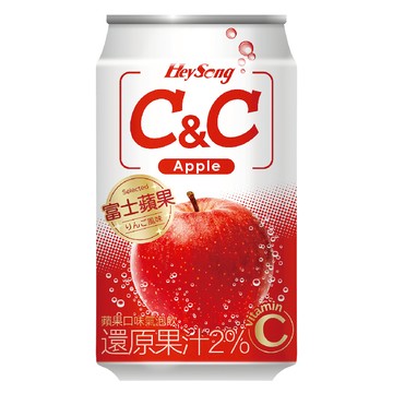 黑松CC氣泡飲蘋果口味330ml