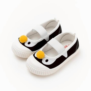 韓國 OZKIZ - 可愛企鵝幼稚園室內鞋/休閒鞋-黑X白