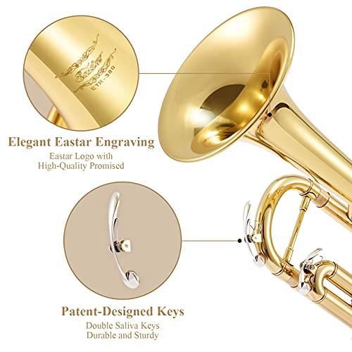 Eastar トランペット Bb調 Trumpet 清潔アクセサリー付