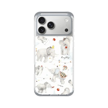 iPhone 17 Pro Max ClearX (MagSafe 兼容) 霜透灰 - 涼丰 LiangFeng - 灰色大象
