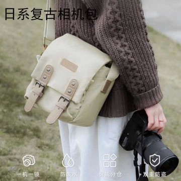 日系單肩相機包適用富士xs10佳能R50200D尼康Z5索尼ZVE10A6700背