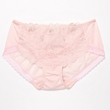 華歌爾-深V 量身打造美一刻 M-LL中低腰平口褲(甜蜜粉) NB4594搭配內褲-NS7394PK