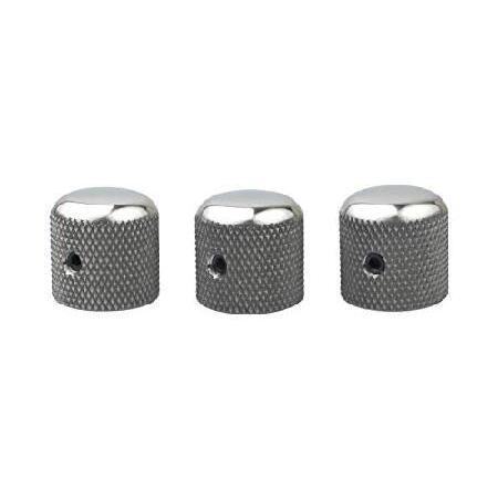 Guyker 3Pcs Titanium Alloy Potentiometer Control Knobs with 6mm(0.24”) Dia. Shaft Pot High Grade Knurled Volume Tuning Audio Knob Replacement for E