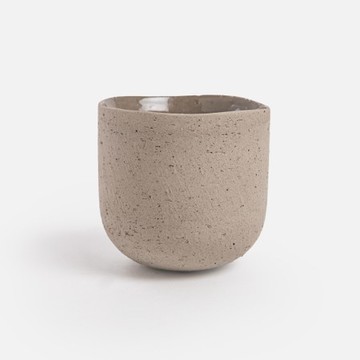 比利時D&M LILY陶盆器10cm 灰