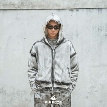 AirRoom 正品現貨 LIFEGOESON FULL ZIP UP JACKET 雙拉鍊 連帽 外套