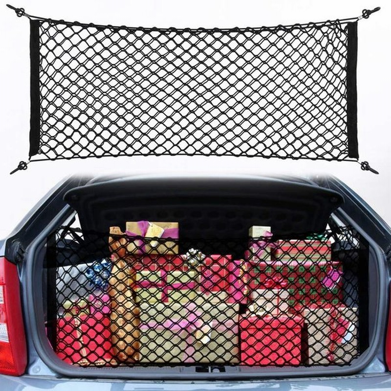 Haofy カーゴネット ラゲッジネット トランクネット ラゲッジネット 車用 荷物ネット ２層汎用性 荷物固定 荷物落下防止 固定フック付き 収納スペース拡大 伸縮 通販 Lineポイント最大0 5 Get Lineショッピング