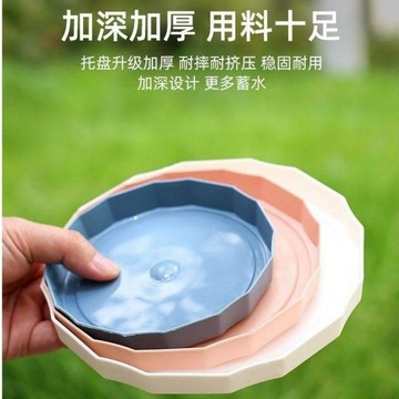 實用園藝工具 多肉盆底部盆托 花盆托盤 家用植物底座 塑料花盆底盤 接水圓托盤 加厚底盤墊接水盤 盆栽墊底托盤 田螺精選