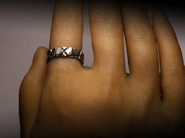 石頭切痕質感戒指