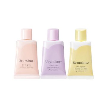 (2袋超值組)日本KOSE高絲-Urumina+晨間潤澤乳液防護肌膚隔離霜35gx1入/袋(護膚亮澤美容液,美肌素顏霜,妝前防護乳,控油粉底液,潤色遮瑕膏)