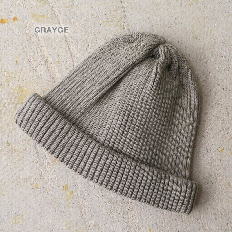 ROTOTO ロトト R5021 COTTON ROLL UP BEANIE コットンロールアップ