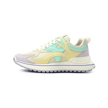 C&K 拚色休閒鞋 米白紫 女鞋