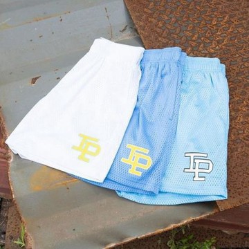Casual sports mesh quarter pants for men休閑運動網眼四分褲男