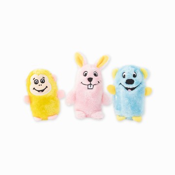 ZippyPaws 毛茸茸夥伴-猴子兔子熊熊 寵物玩具 (啾啾聲 有聲玩具 狗玩具 )