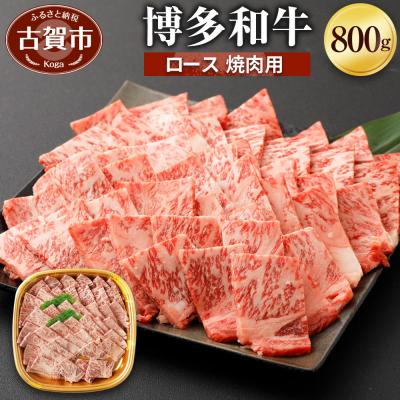 ふるさと納税 古賀市 博多和牛ロース焼肉用800g　(有)ヒロムラ