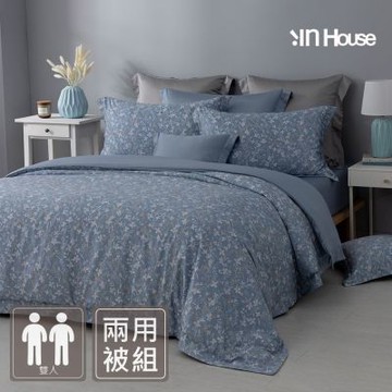 IN-HOUSE-80支天絲棉兩用被床包組(星茉繁茵-雙人)