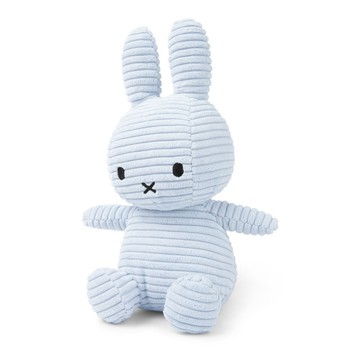 BON TON TOYS｜Miffy米菲兔ECO燈芯絨填充玩偶-冰藍 23cm