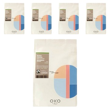 OKO 生態綠 特調咖啡豆 安地斯漫步 中深烘焙 全豆  250g  5包  未研磨