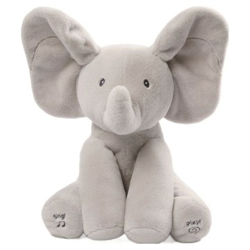GUND 小象躲貓貓互動玩偶 會說話唱歌 灰色  小象躲貓貓互動玩偶 灰色  1盒  24.1 x 21.6 x 36.8cm