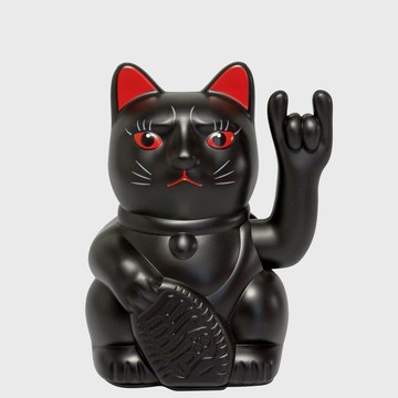 【ANGRY CAT】搖滾貓 (黑)(15cm)