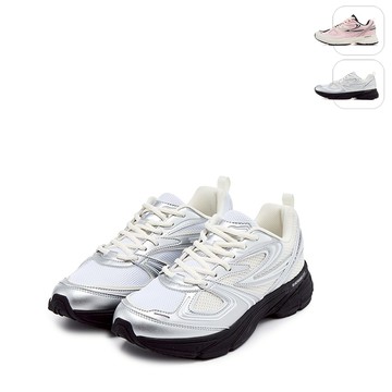 【FILA】中性 INTERUN 慢跑鞋-白/銀 4-J040Z-063