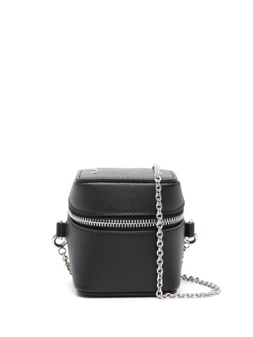 Maison Margiela - Four-stitch geometric mini bag - women - Polyester - One Size - Black