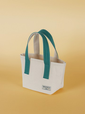 Half Handle Tote Bag_Aqua Green