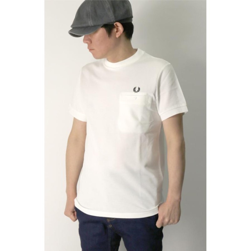 フレッドペリー) FRED PERRY ポケット ディテイル ピケ Tシャツ 鹿の子 ...