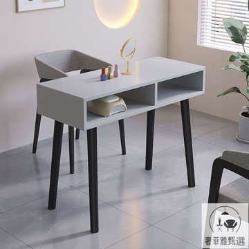 免運 可開統編 網紅美甲桌木質雙人三人日式簡約新款美甲店桌子雙層特價經濟型 PDD-112快速出貨 公司貨