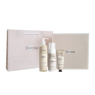Derma｜大地 Eco 蘆薈保濕禮盒(護手霜75ml+私密慕斯150ml+潔顏露200ml)