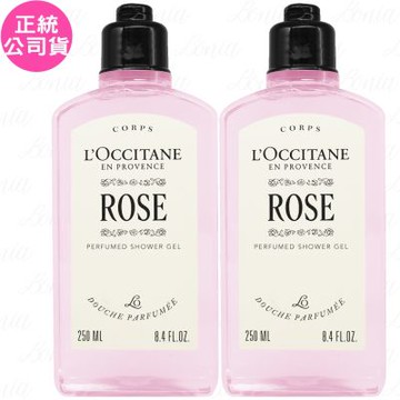 L OCCITANE 歐舒丹 玫瑰沐浴膠(250ml)*2(公司貨)